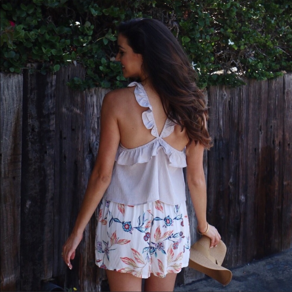 Honey Punch cropped halter top